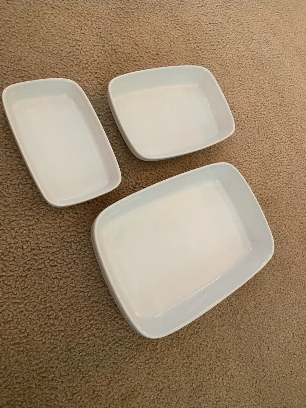 Bauhaus nesting casserole dishes (set of 3)